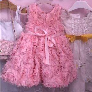 Pretty pink rose Dress 12 months baby girl